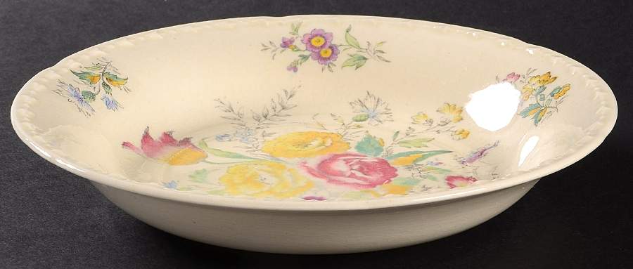 Floral Symphony Coupe Soup Bowl by Crooksville-1
