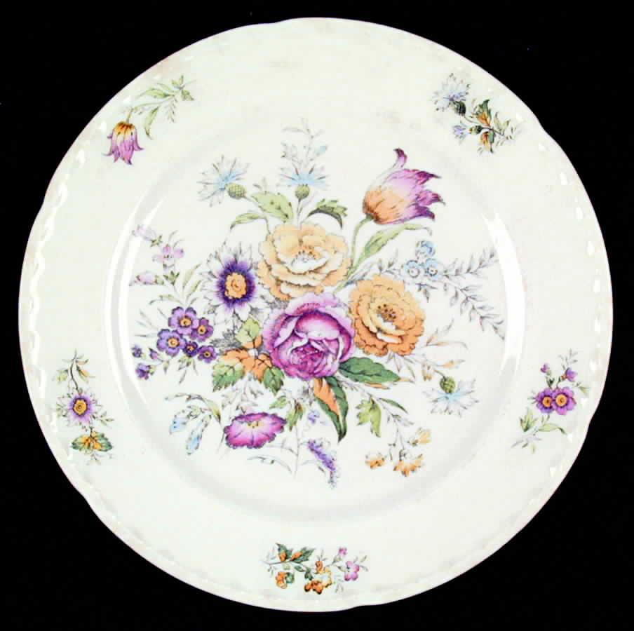 Floral Symphony Dinner Plate by Crooksville-1
