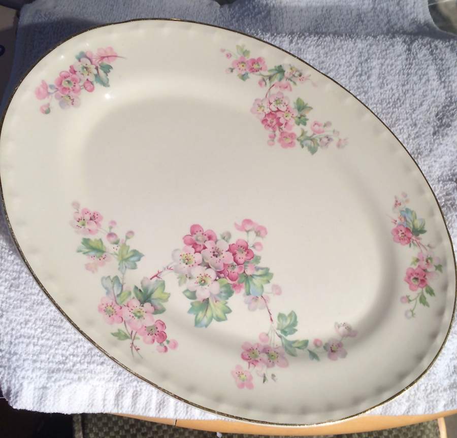 CRO5 12" Oval Serving Platter by Crooksville-1
