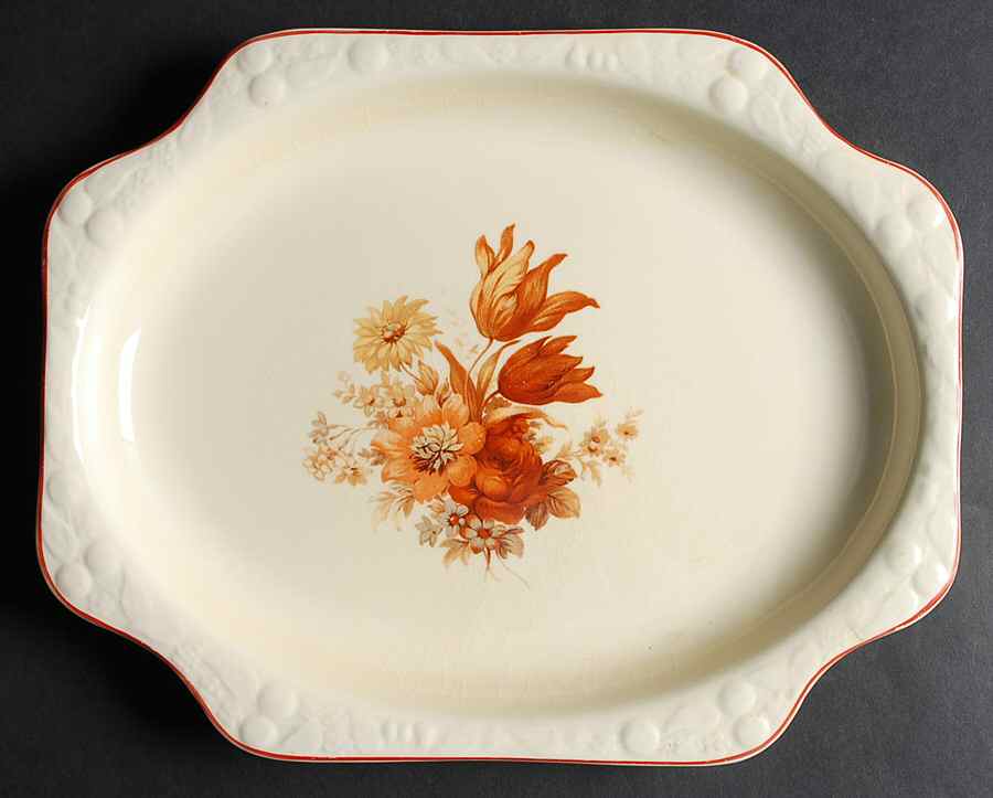 CRO50 11" Oval Serving Platter by Crooksville-1