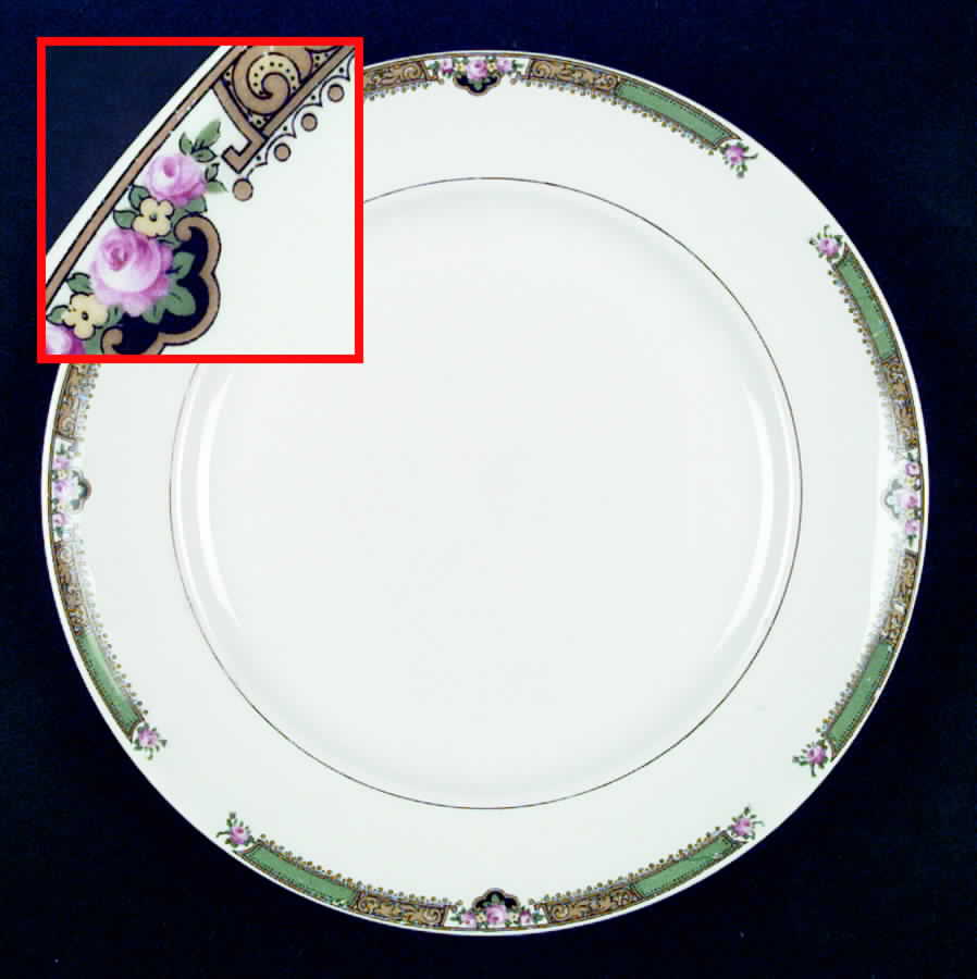 CRO53 Luncheon Plate by Crooksville-1