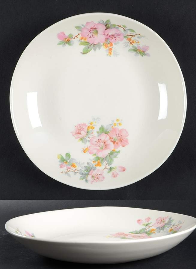 Azalea Coupe Soup Bowl by Crooksville-1