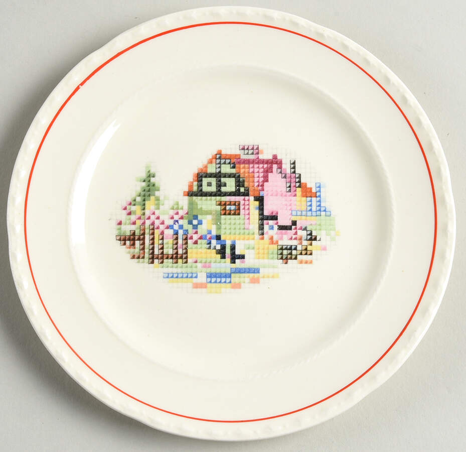 CRO74 Bread & Butter Plate by Crooksville-1