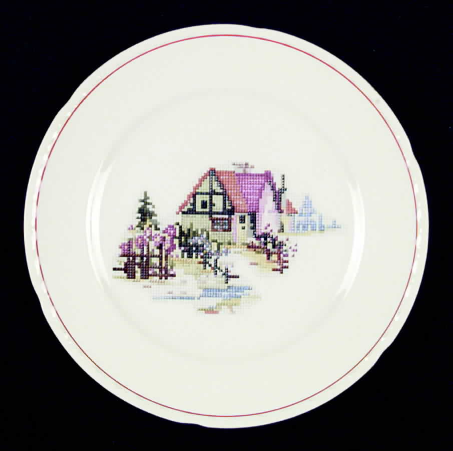 CRO74 Luncheon Plate by Crooksville-1