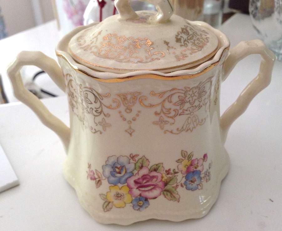 CRO78 Sugar Bowl & Lid by Crooksville-1