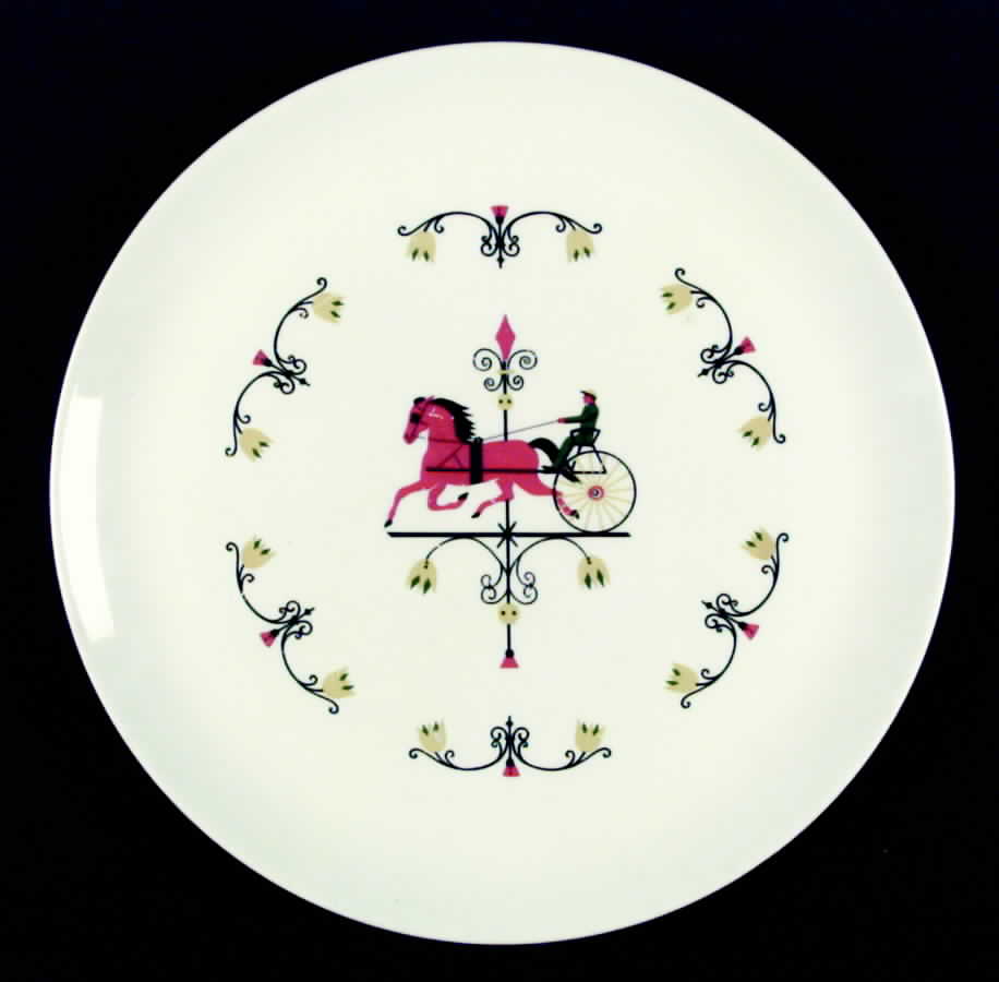 Trotter Dinner Plate by Crooksville-1