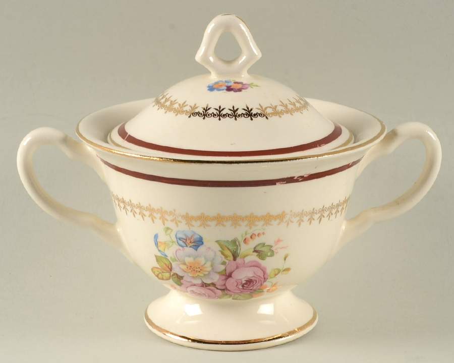 Hyde Park Sugar Bowl & Lid by Crooksville-1
