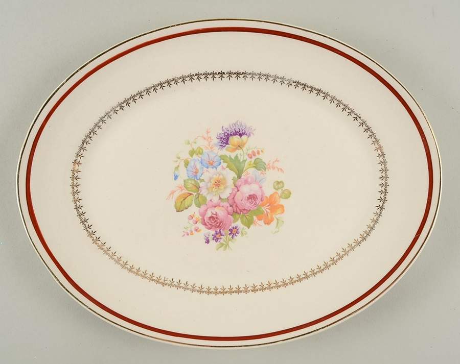 Hyde Park 11" Oval Serving Platter by Crooksville-1