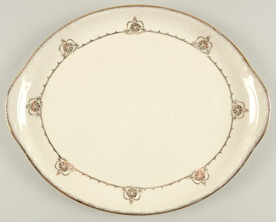 CRO9 13" Oval Serving Platter by Crooksville-1