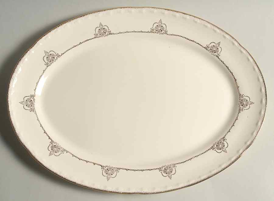 CRO9 15" Oval Serving Platter by Crooksville-1