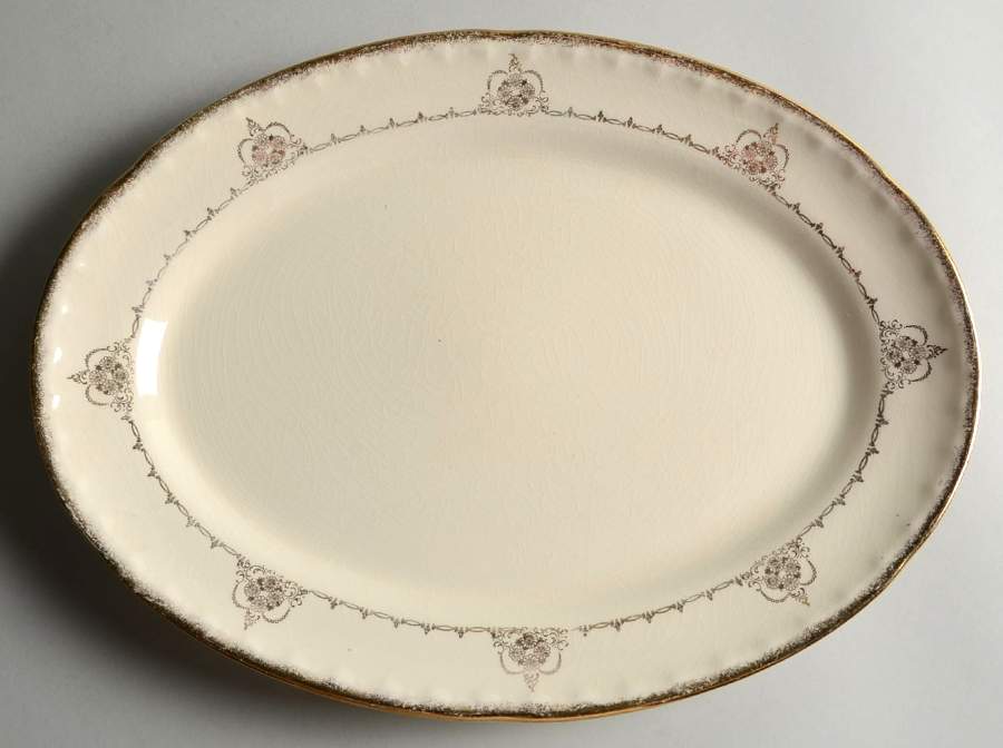 CRO9 13" Oval Serving Platter by Crooksville-1