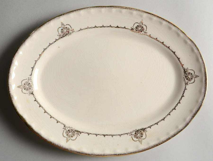 CRO9 11" Oval Serving Platter by Crooksville-1