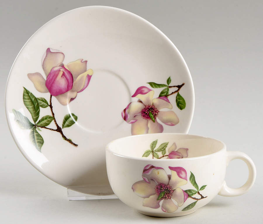 CRO90 Flat Cup & Saucer Set by Crooksville-1