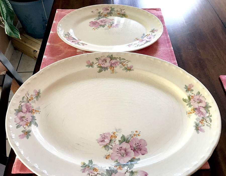 CRO91 14" Oval Serving Platter by Crooksville-1
