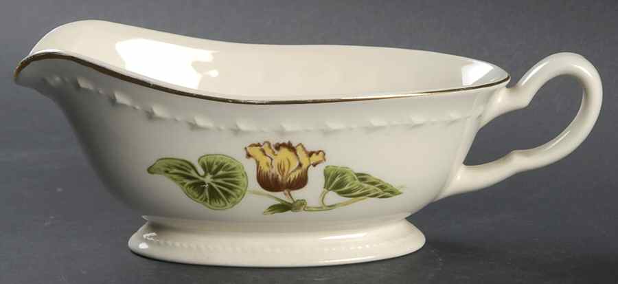 Delmar Begonia Gravy Boat by Crooksville-1