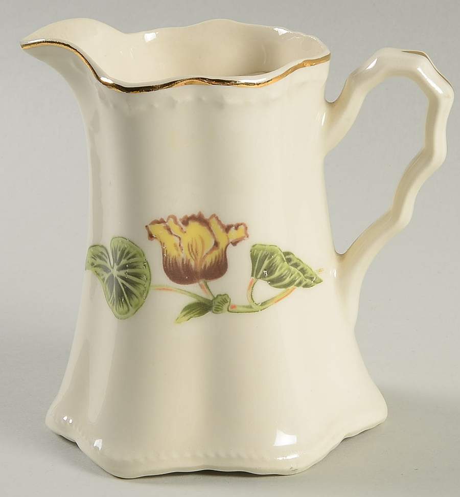 Delmar Begonia Creamer by Crooksville-1