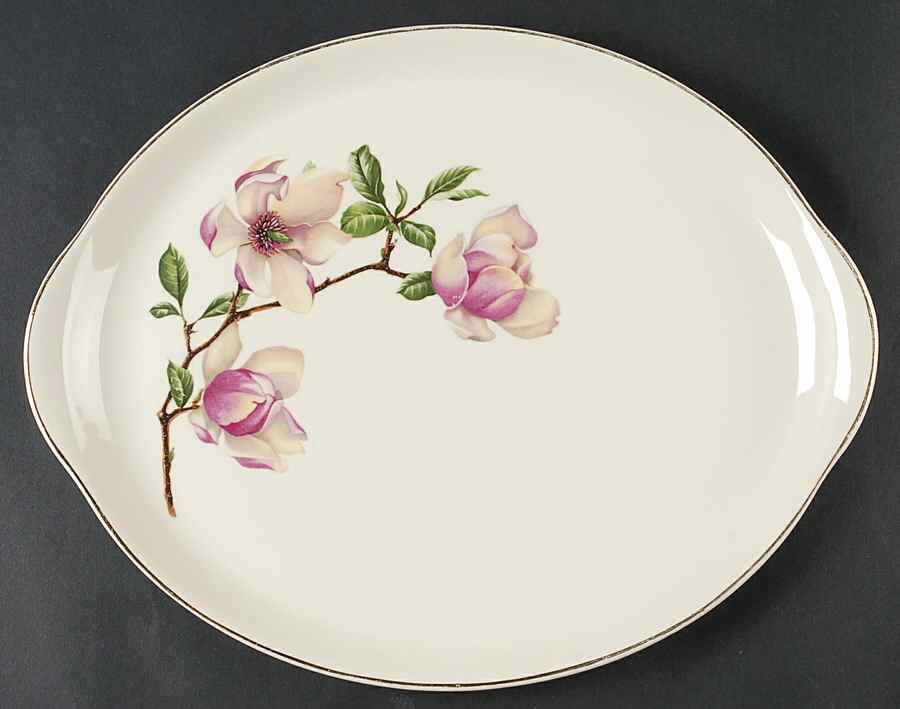 Delmar Diana 13" Oval Serving Platter by Crooksville-1