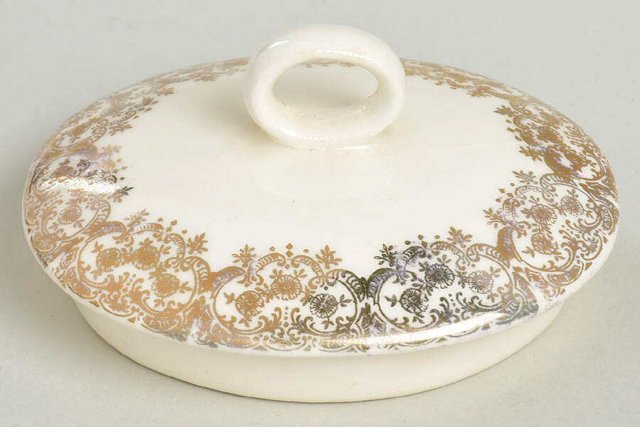 Delmar Rose Lid for Coffee Pot by Crooksville-1