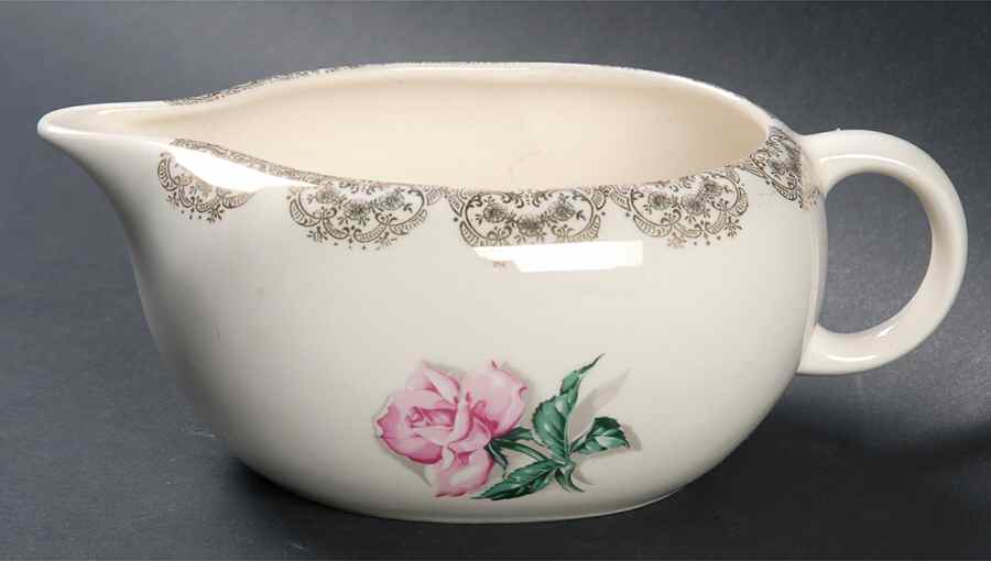 Delmar Rose Gravy Boat by Crooksville-1