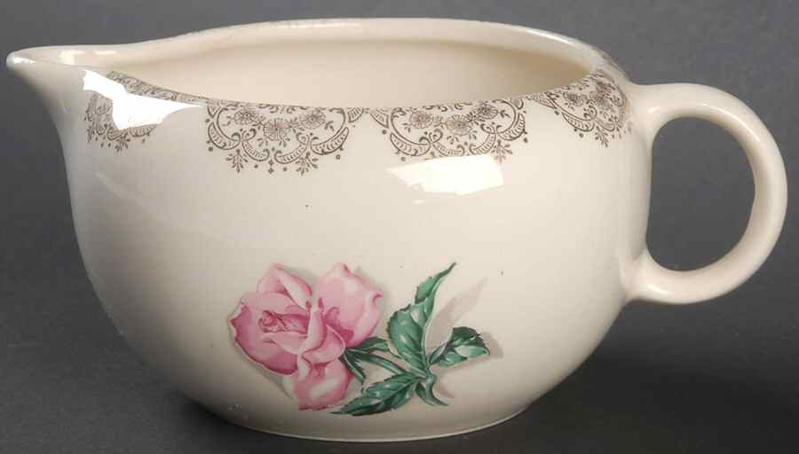 Delmar Rose Creamer by Crooksville-1