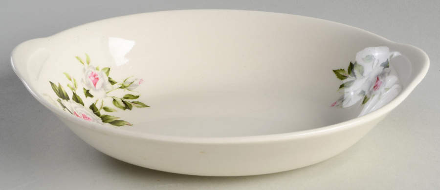 Dinner Rose 9" Oval Vegetable Bowl by Crooksville-1