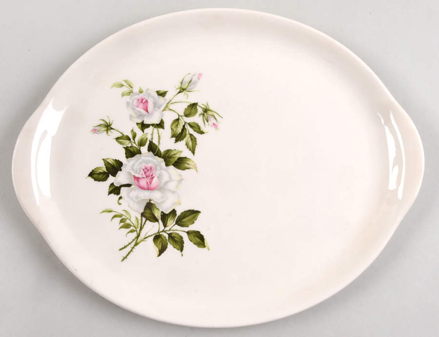 Dinner Rose 11" Oval Serving Platter by Crooksville-1