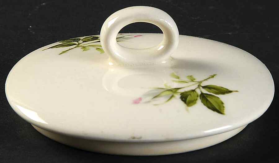 Dinner Rose Lid for Sugar Bowl by Crooksville-1