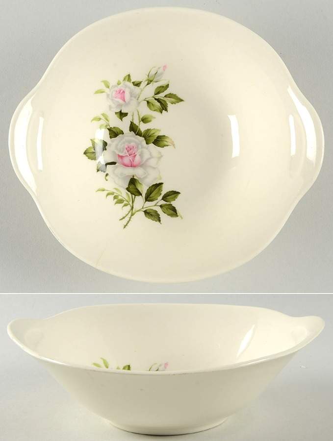 Dinner Rose Lugged Cereal Bowl by Crooksville-1