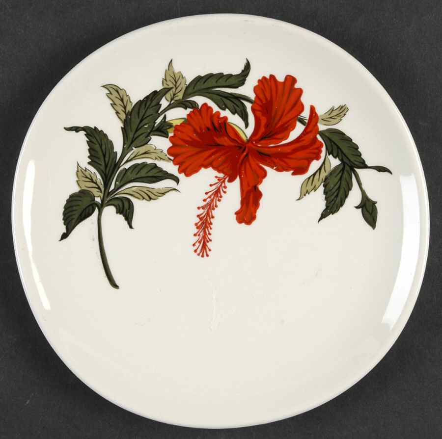 Flamingo Bread & Butter Plate by Crooksville-1