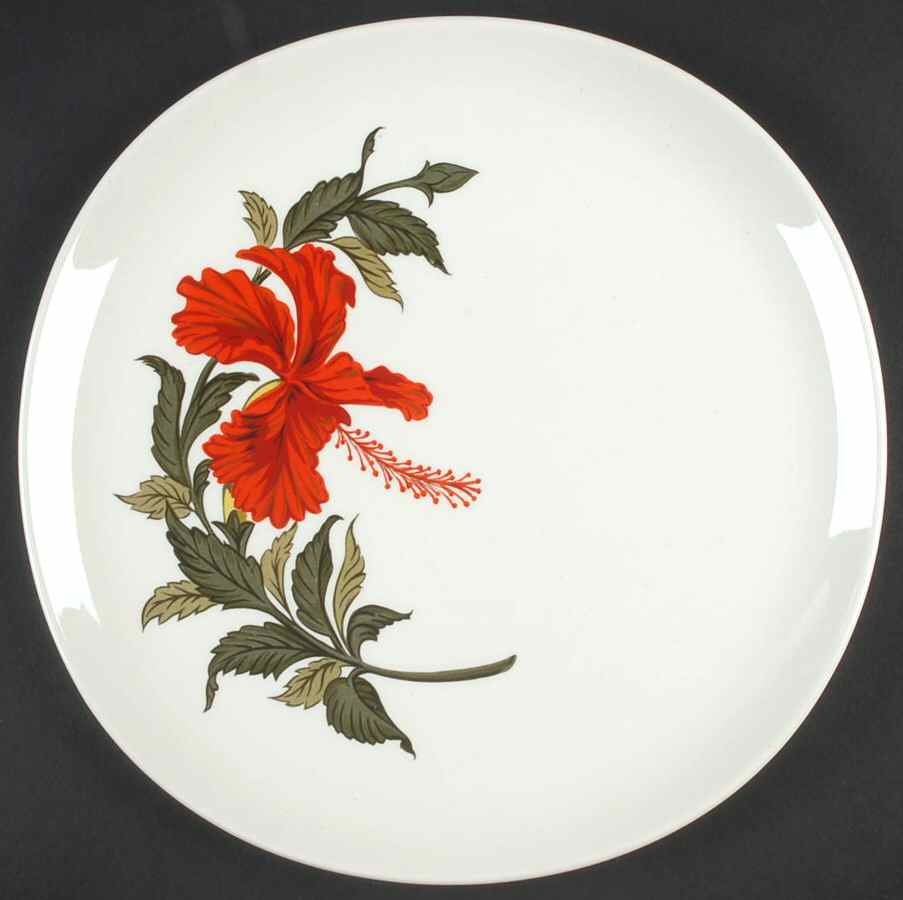 Flamingo Dinner Plate by Crooksville-1