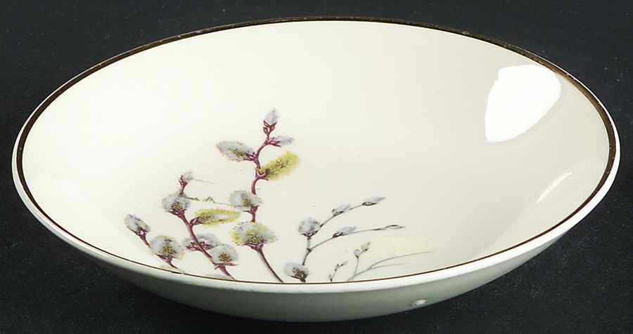 Golden Willow Fruit/Dessert (Sauce) Bowl by Crooksville-1