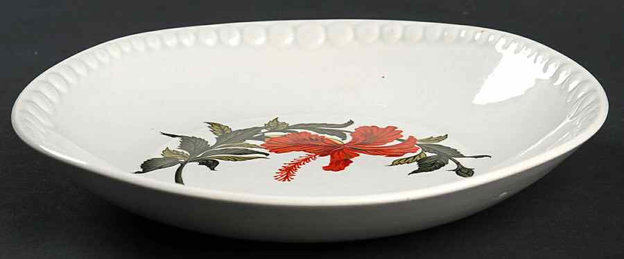 Hibiscus Coupe Soup Bowl by Crooksville-1