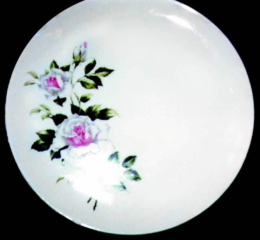Queen Rose Dinner Plate by Crooksville-1