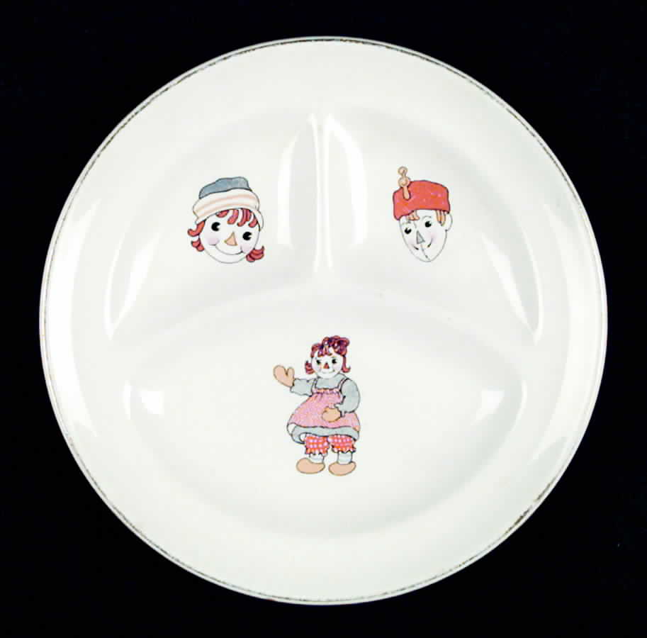 Raggedy Ann and Andy Child's Plate by Crooksville-1