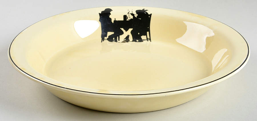 Silhouette Pie Serving Plate by Crooksville-1