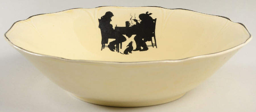 Silhouette 9" Round Vegetable Bowl by Crooksville-1