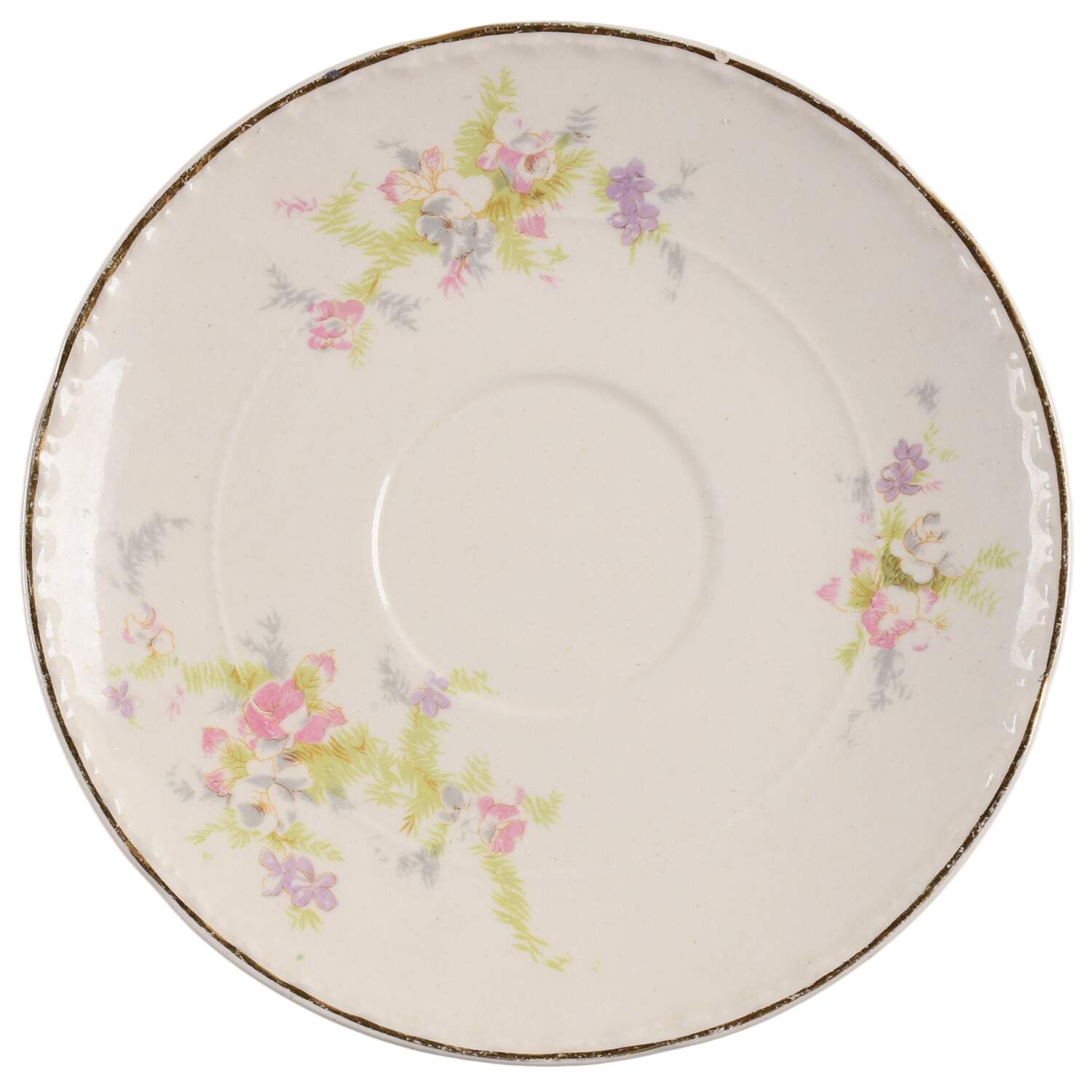 Spring Blossom Saucer for Footed Cup by Crooksville-1