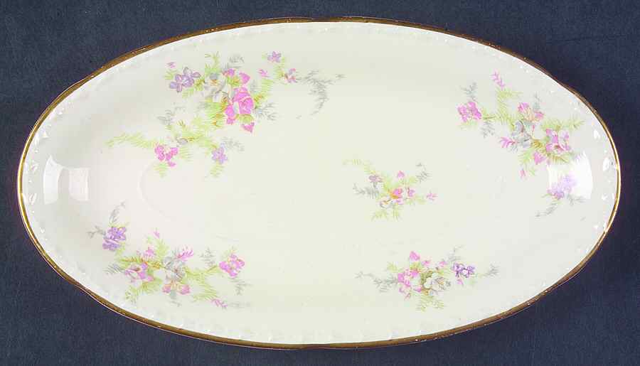 Spring Blossom Relish/Gravy Underplate by Crooksville-1