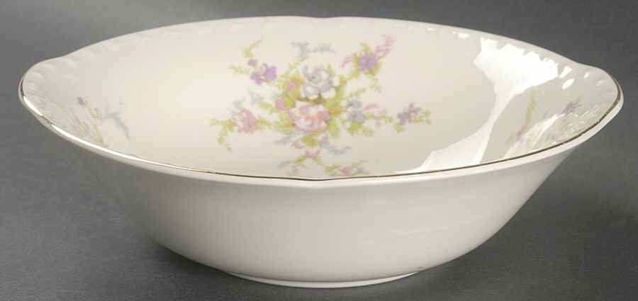 Spring Blossom 8" Round Vegetable Bowl by Crooksville-1