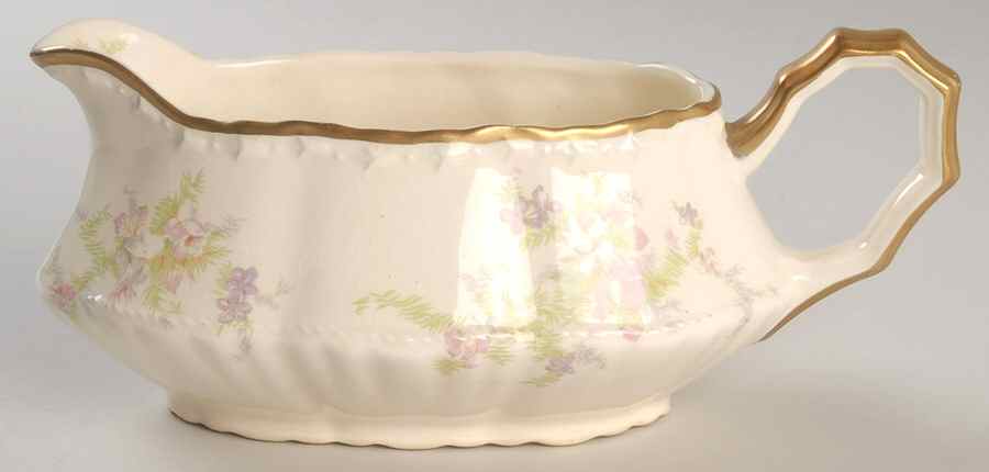 Spring Blossom Gravy Boat by Crooksville-1