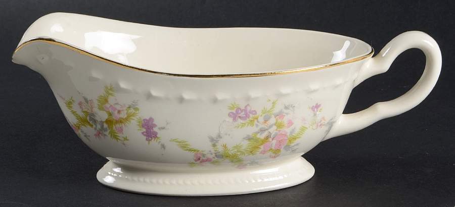 Spring Blossom Gravy Boat by Crooksville-1