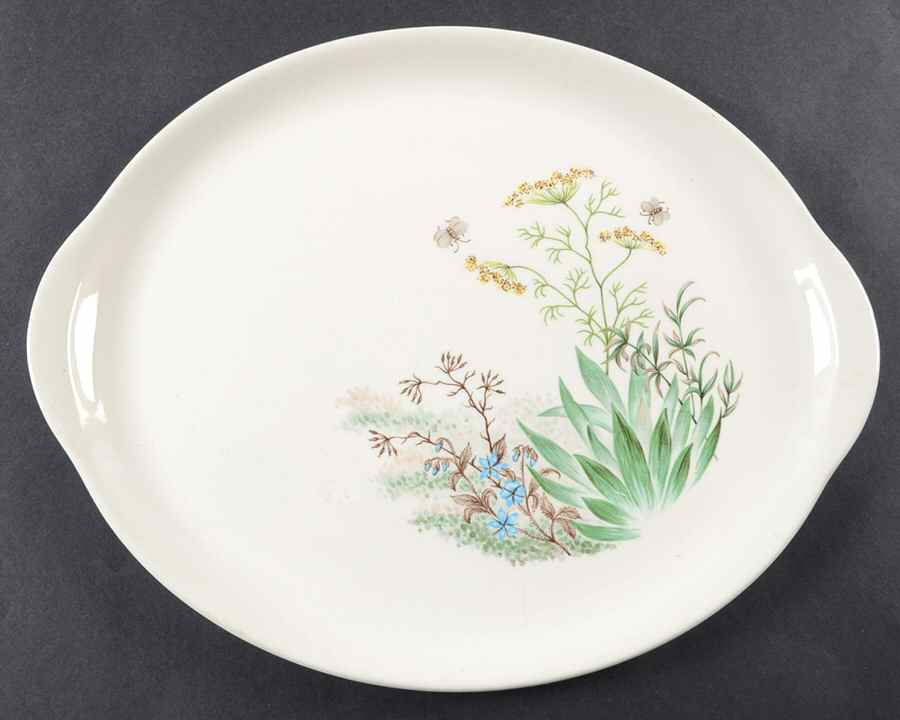 Wildflower 13" Oval Serving Platter by Crooksville-1