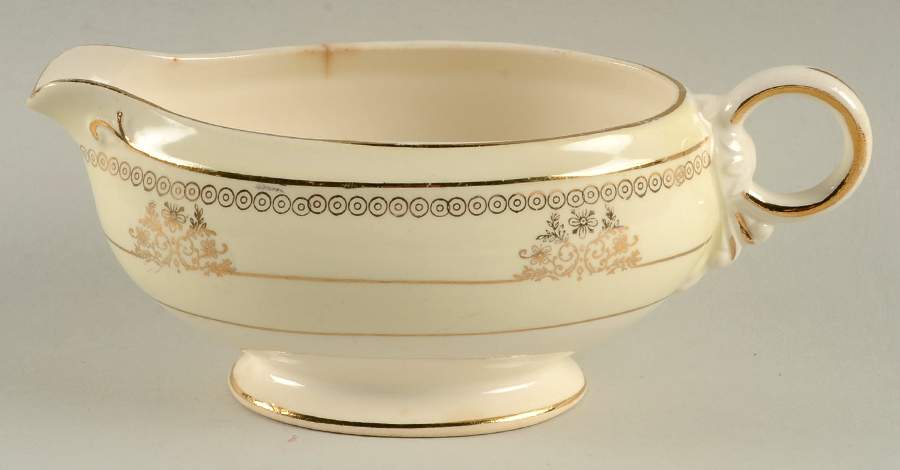 10007 Gravy Boat by Crown Potteries-1