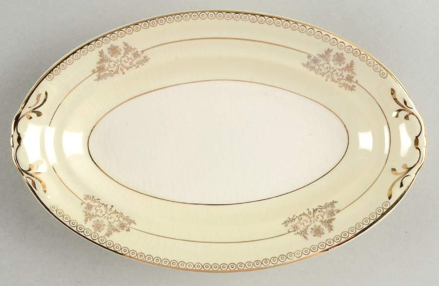 10007 Relish/Gravy Underplate by Crown Potteries-1