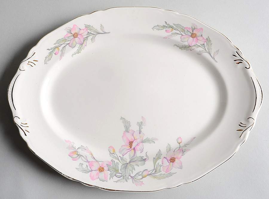 CRP11 13" Oval Serving Platter by Crown Potteries-1