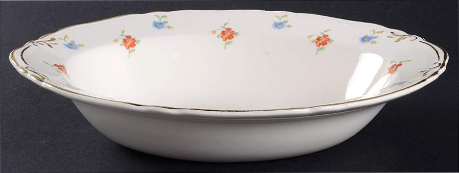 CRP18 9" Oval Vegetable Bowl by Crown Potteries-1