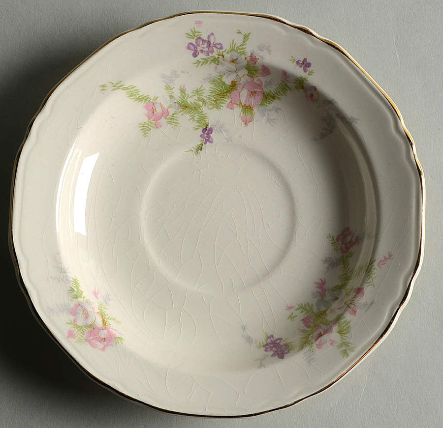 9107 Saucer by Crown Potteries-1