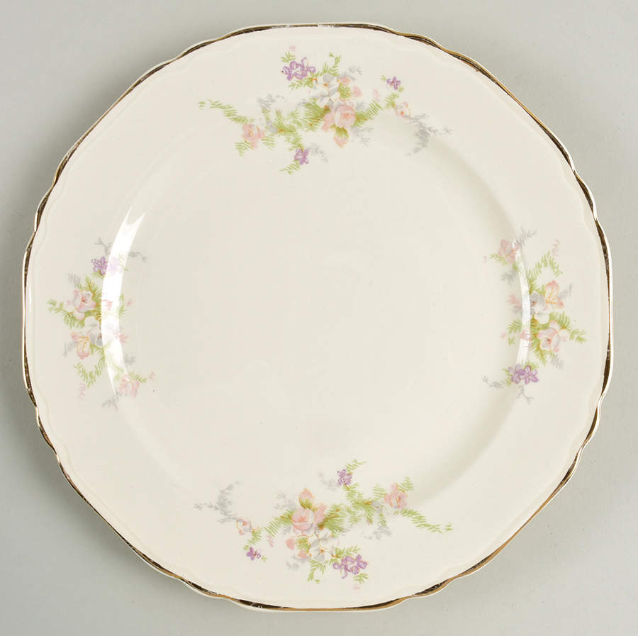 9107 Luncheon Plate by Crown Potteries-1