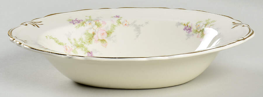 9107 8" Oval Vegetable Bowl by Crown Potteries-1