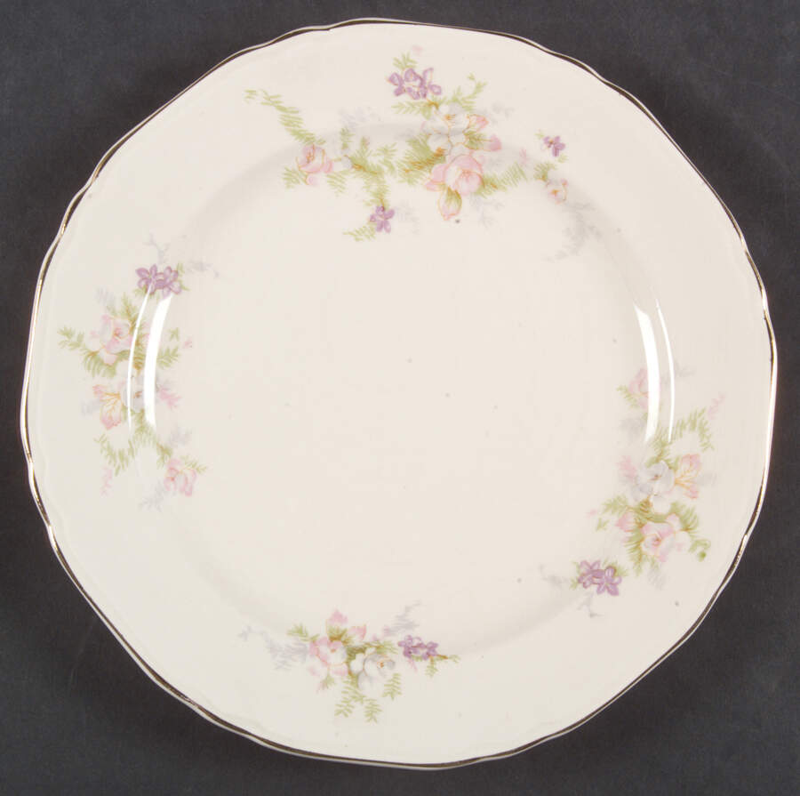 9107 Dessert/Pie Plate by Crown Potteries-1